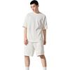 Li Ning X Jackie Chan Collaboration Sports Lifestyle Series Solid Color Lace-Up Straight Leg Loose Shorts Men Shorts Off-White AKSSA71-2