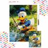 Donald Duck Fishing Diamond Painting Mosaic Diamond Art Painting Kit Handmade Diy Home Decoration