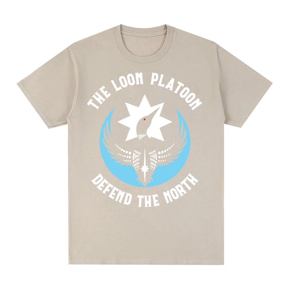 2026 NEW The Loon Platoon Defend The North Minnesota Rebel Alliance T Shirt Cotton Comfortable Round Neck Soft Tees