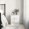 VidaXL Bedside Table ALTA White 43x35x40.5 Cm Solid Pine Wood 353916