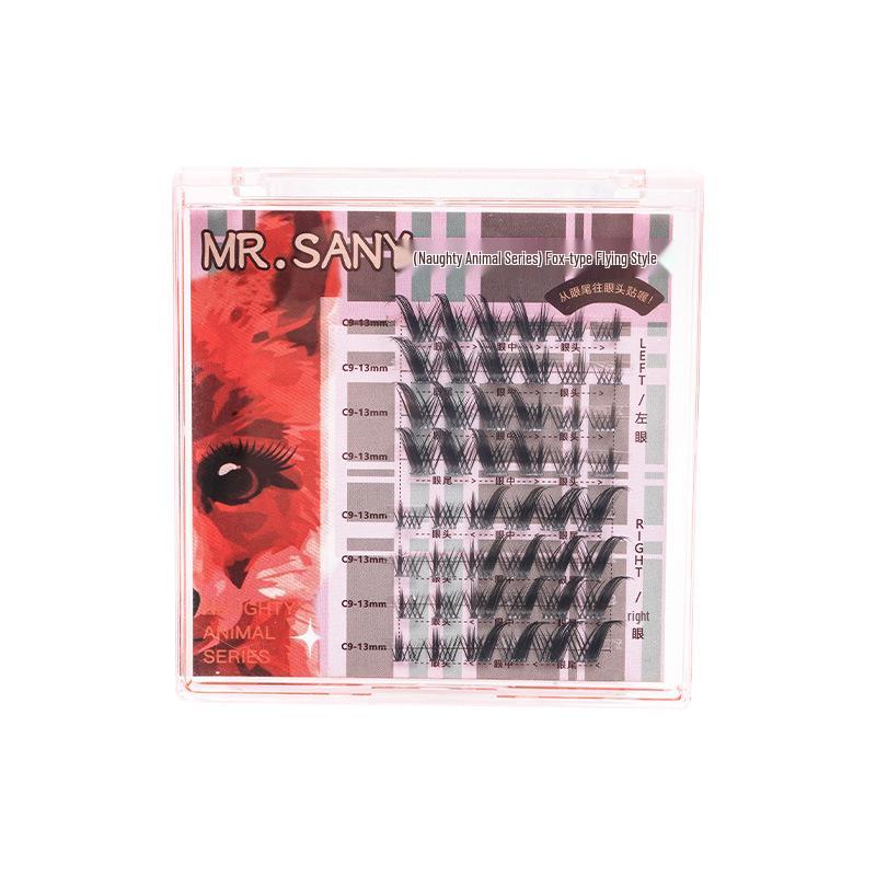 Fox-Inspired Dog Style Self-Adhesive False Eyelashes: Natural, Thick, Soft & Perfect for Beginners