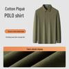 MONTAGUT Men's Long Sleeve Polo Shirt