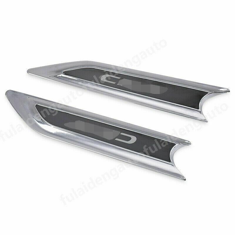 2X For Honda CR-V 2017-2022 Chrome Fender Side Body Emblem Hood Trim Decor Cover