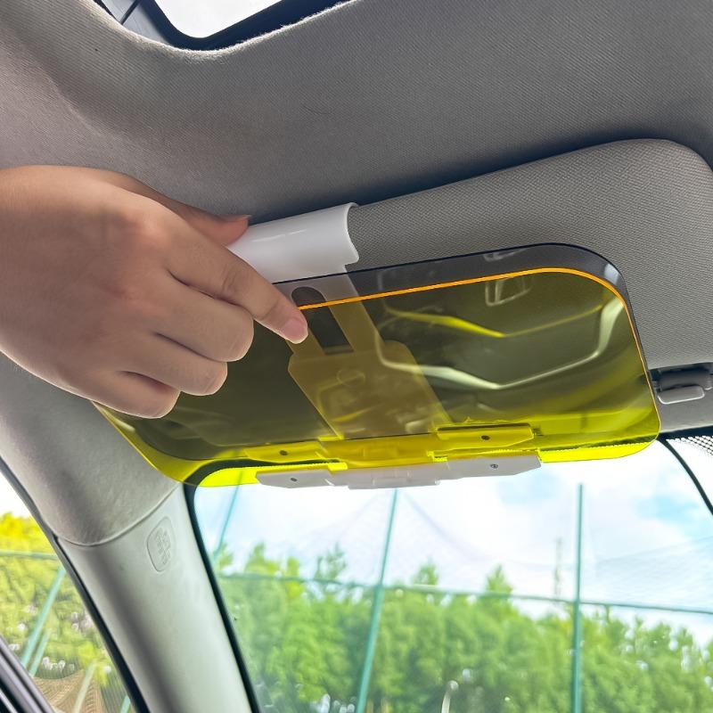 Car Sun Visor High Definition Anti-Glare Dazzling Goggle Day Night Vision Driving Mirror UV Fold Flip Down Clear View Visor