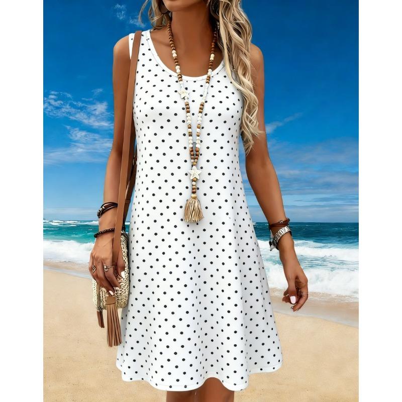 Women's Summer Fashion Elegant Casual Sexy Vacation-Style Sleeveless Short Cool Dress With Fruit And Floral Patterns Y2k Clothes