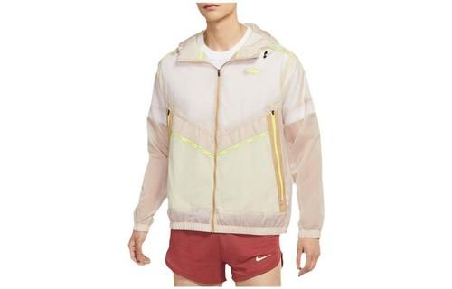 NIKE Repel Wild Run Windrunner Printed Woven Hooded Jacket DD5392-292 XL розовый