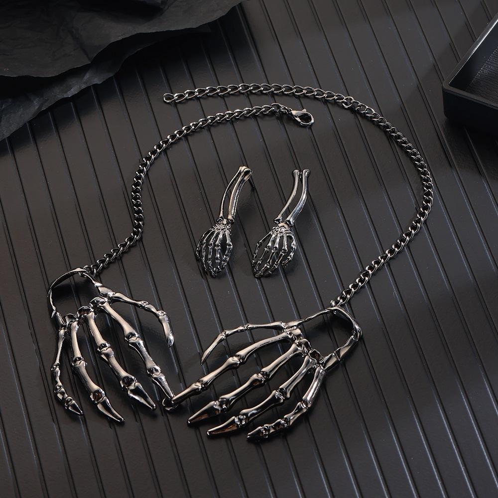 

Персонализированное креативное ожерелье с подвеской в виде черепа в готическом стиле в стиле панк, цепочка на ключицу в стиле хип-хоп, ювелирные изделия из сплава на Хэллоуин