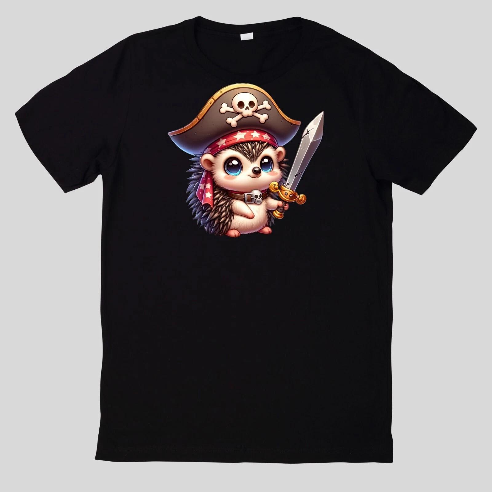 T-Shirt Niedliche Tierpiraten Baumwolle Fun Spaß Sprüche Lustig Cartoon L