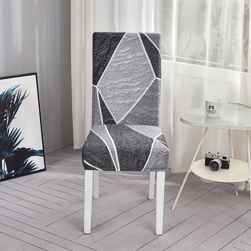 1pc Printed Stretch Chair Cover Big Elastic Seat Chair Covers Office Chair Slipcovers Restaurant Banquet Hotel Home Decoration