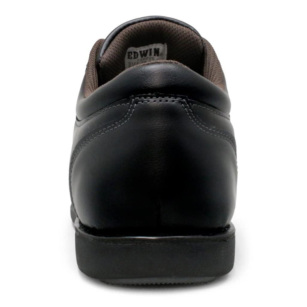 Waterproof Casual Shoes Business Sneakers Walking Lightweight Sole Plain Toe Lace Up Outer Feather Shoes Oxford Edm456 [Edwin] Men's Black/Black