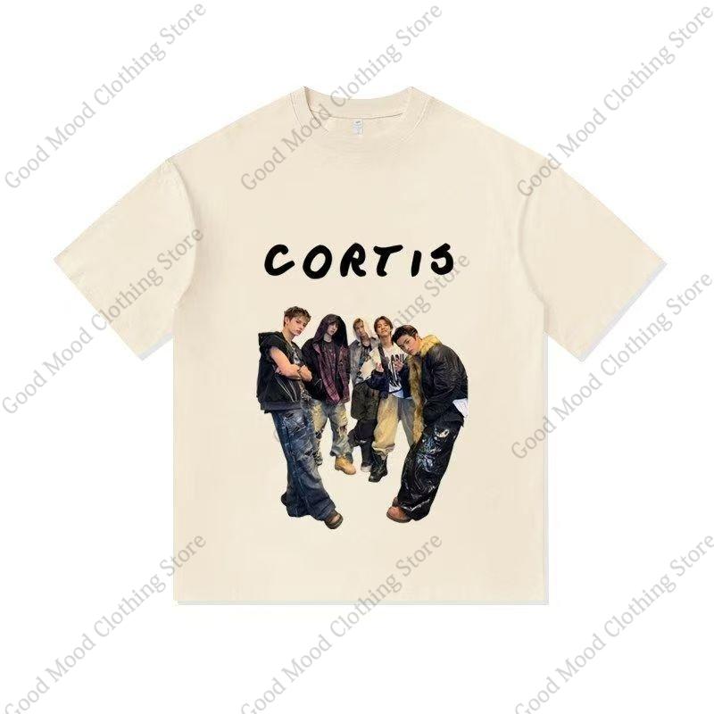 CORTIS Print T Shirt Streetwear Fashion Popular KEONHO JUHOON SEONGHYEON Fans Tshirt Kpop Unisex Women Cotton Short Sleeve Tee Top
