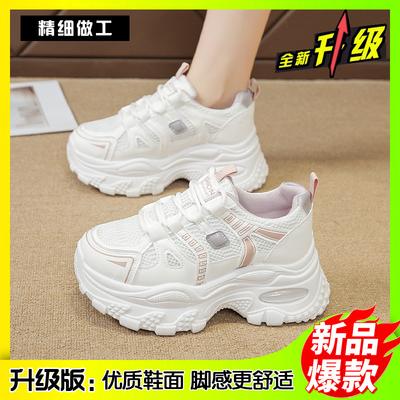 Autumn New Platform Sneakers, Lightweight Soft-soled Breathable Running Shoes, Mesh Dad