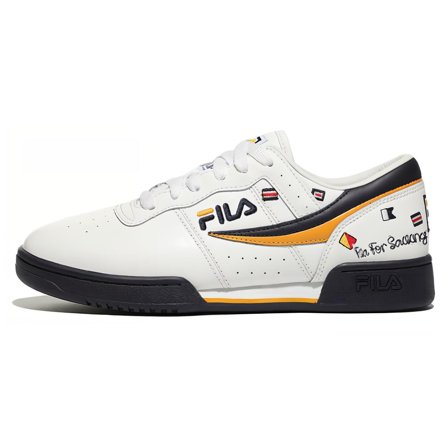 

FILA Fitness Series OF OG 1988 Aqua Time Cushioning Low top Skateboard Shoes Unisex White Yellow Black Korean Style 1FM01860F_424 260