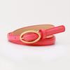 New Women's Belt Fashionable Versatile Candy Color Decorative Jeans Belt for Women Korean Style Oval Pin Buckle Thin Belt