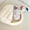 Retro Angel Cat & Rabbit Chain iPhone Case for 17 Pro Max/16 Pro Max/15 Pro - Girly Design