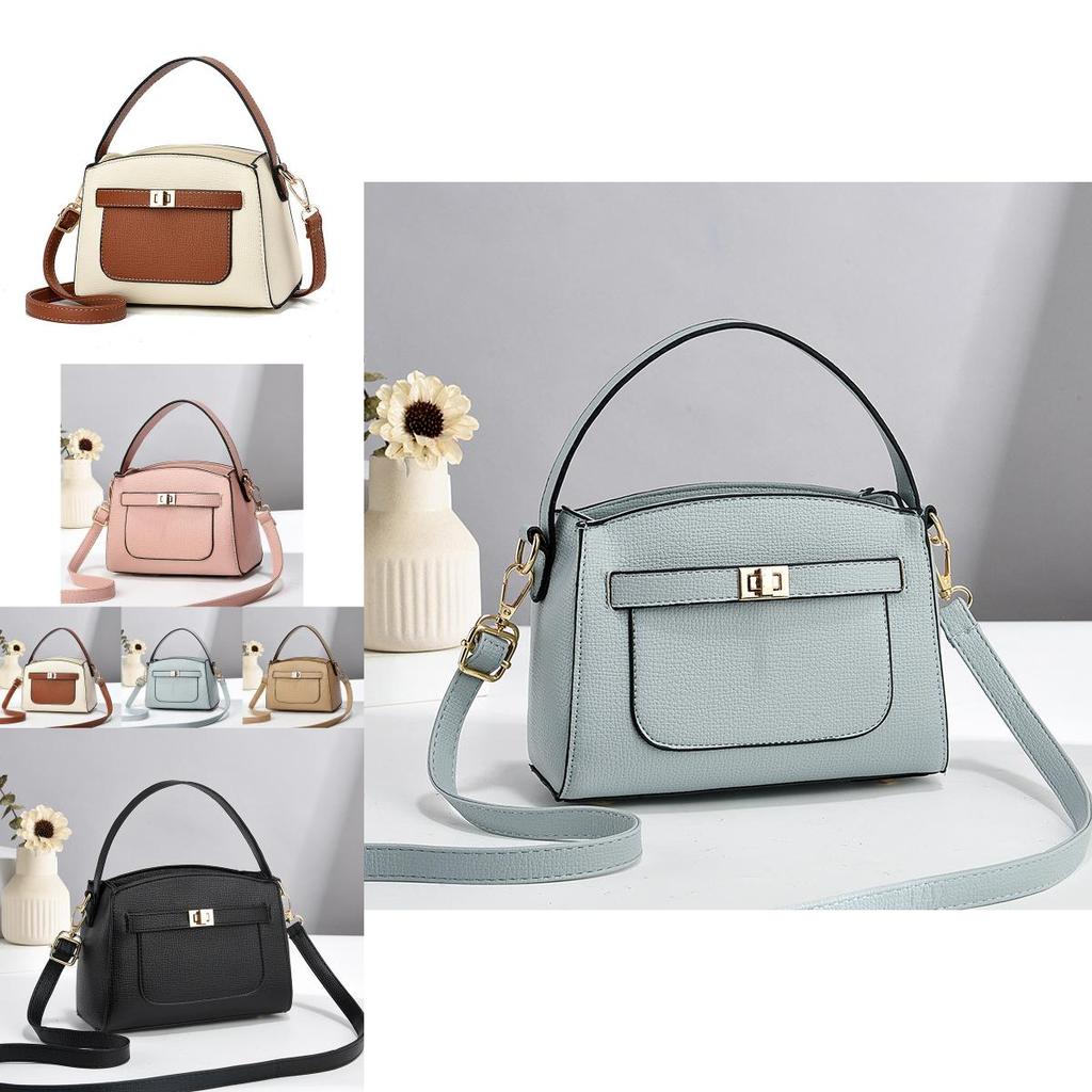 Chic Summer Small Square Bag For Women In Trendy Color Block Soft Leather With Zipper Closure