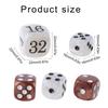 Acrylic Backgammon Dices Set with Pearls Finish for Board Game, Professional Acrylic Dices Set of Doubling Cube Dices