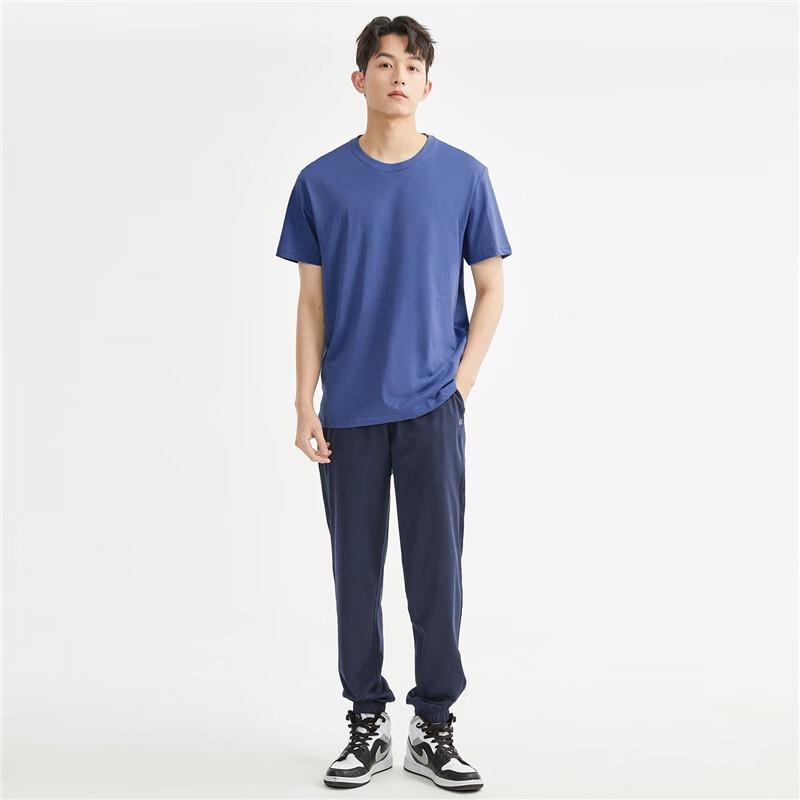 GIORDANO Men's 3-Pack Pure Cotton Crew Neck Short Sleeve T-Shirts