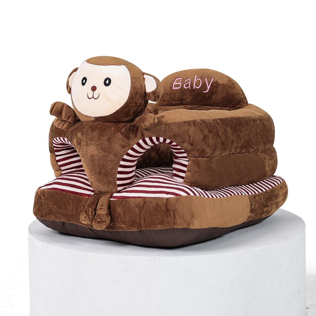 Children's sofa Infant Sitting Training Chair Animal Shaped Sofa with Non-Slip Beads Base for Babies 0-36 Months Learning to Sit