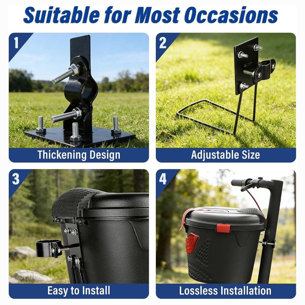 Adjustable Basket Holder Easy Install Bike Basket Bracket Bike Basket Mount Bicycle Accessories