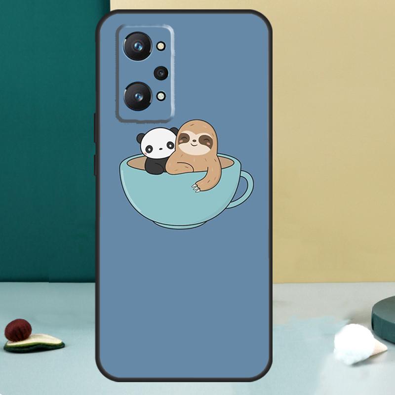 Kawaii Cute Sloth Face For Realme GT 7 Pro GT 5 6 6T C67 C61 C55 C53 C51 C21Y C25S C75 10 11 12 13 14 Pro Plus Case