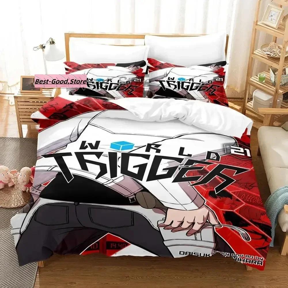 Comforter World Trigger Kuga Yuma Osamu Mikumo Bedding Set Printed With Soft Single Double Queen Super King Size