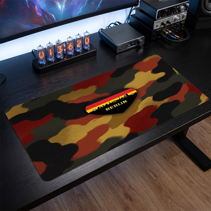 Germany Football Crest Mouse Pad, Extended Non Slip Rubber Desk Mat for Gaming Office Laptop Fan Gift