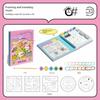 Sponge Texture Drawing Pens Kit With Easel 3D Drawing Canvas Texture Painting Toy  Kids Craft
