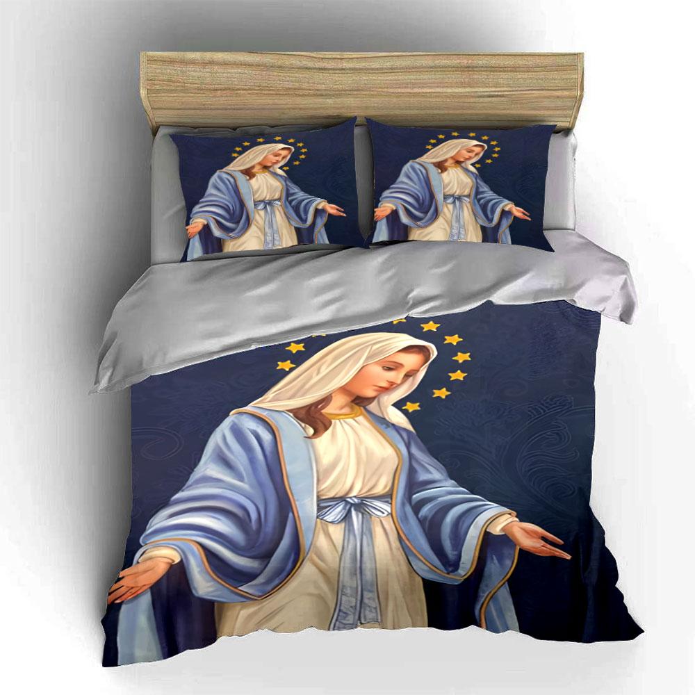 Religious Figure with Stars. Bedding Sets Duvet Cover Sets Duvet Covers Pillowcases(1 * Duvet Cover 2 * Pillowcases Without Duvet Insert)