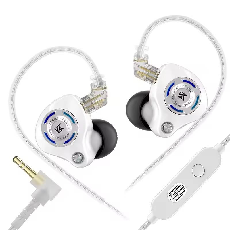 KZ Gale In-Ear Gaming Earphones E-sports Bass Metal Earbuds for Video Game Stage Live Sound Headphones