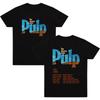 Pulp Band Live 2026 Camisetas Impresión de Camisetas de Banda de Rock Grunge Hip Hop Unisex Algodón Tallas Grandes Streetwear Top de Algodón Camiseta Hip Hop