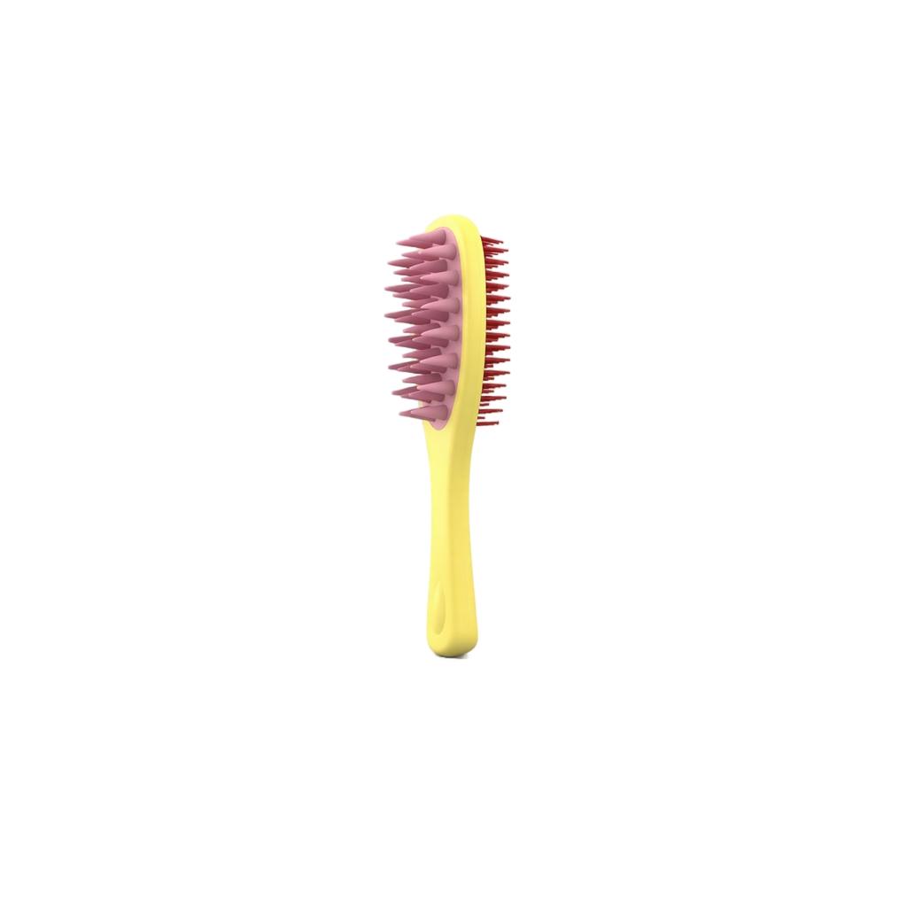 Long Handle Double-Sided Scalp Brush Silicone Hair Wash Comb Wet and Dry Use Scalp Cleaning and Massage Tool for Hair Care and Relaxation