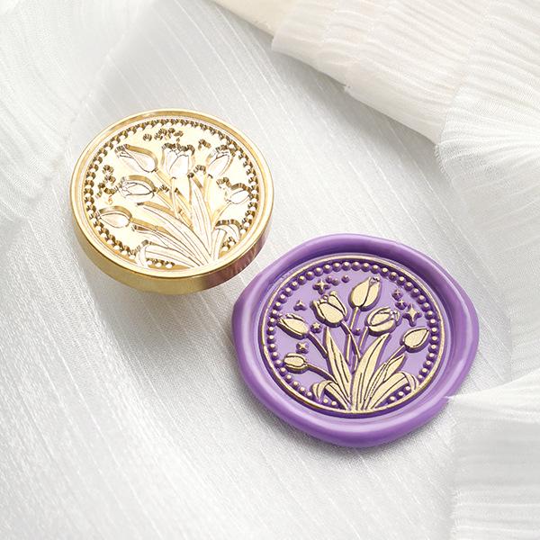 November's Huidisi Irregular Embossed Literary Wax Seal Copper Stamp