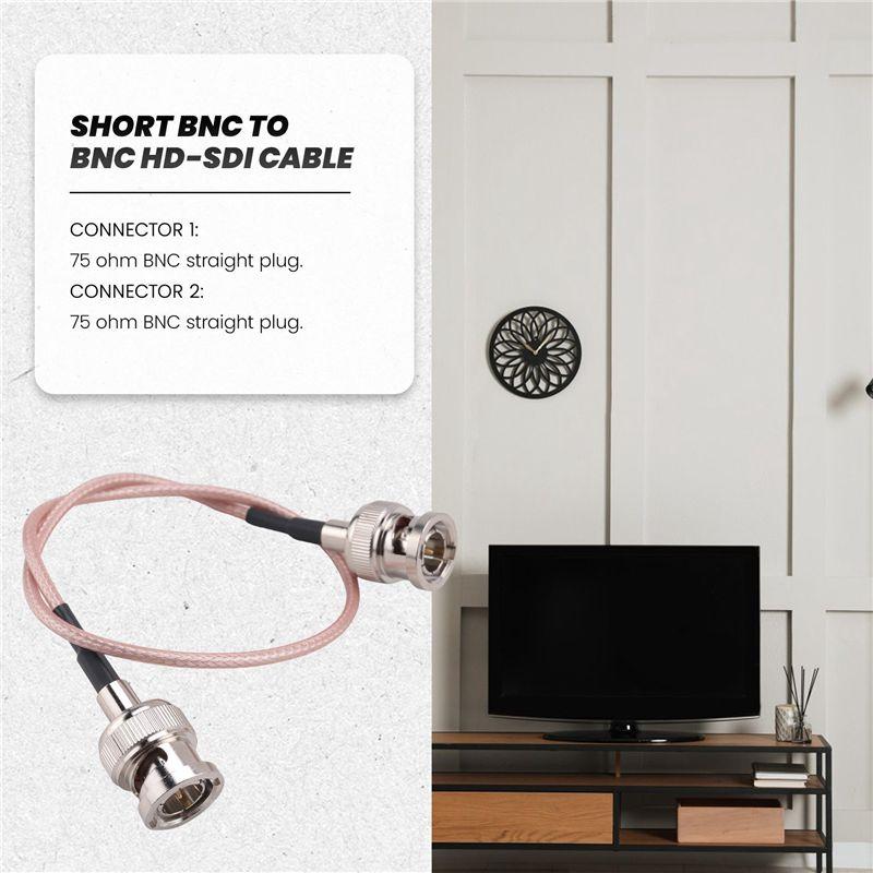 A84E-8Pcs 3G HD SDI Cable BNC Cable 30Cm 75 Ohm For Cameras BMCC Video Equipment Supports HD-SDI 3G-SDI 4K 8K Video Cable