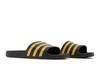 adidas Adilette Aqua Slides Core Black Gold Metallic