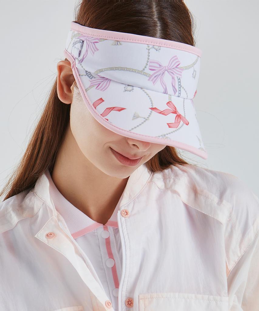 CHUCUCHU Ribbon Visor (Flower Pink) Cbfss-Vht002W
