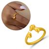 Quirky Dachshund Rings Adjustable Open Rings Stylish Hip Hop Finger Rings Versatile Punk Accessories for Women Girl