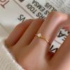 Four-Color Zircon Mini Thin Ring In 18k Gold-Plated Titanium Steel - Fashionable and Elegant Women's Jewelry