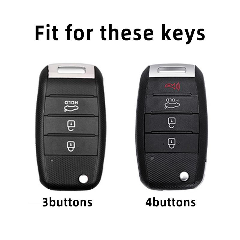 For Kia Rio 3 K2 Ceed Cerato K3 Sportage 4 Picanto K5 Optima Sorento Forte Stinger Tpu Car Remote Key Case Cover Shell