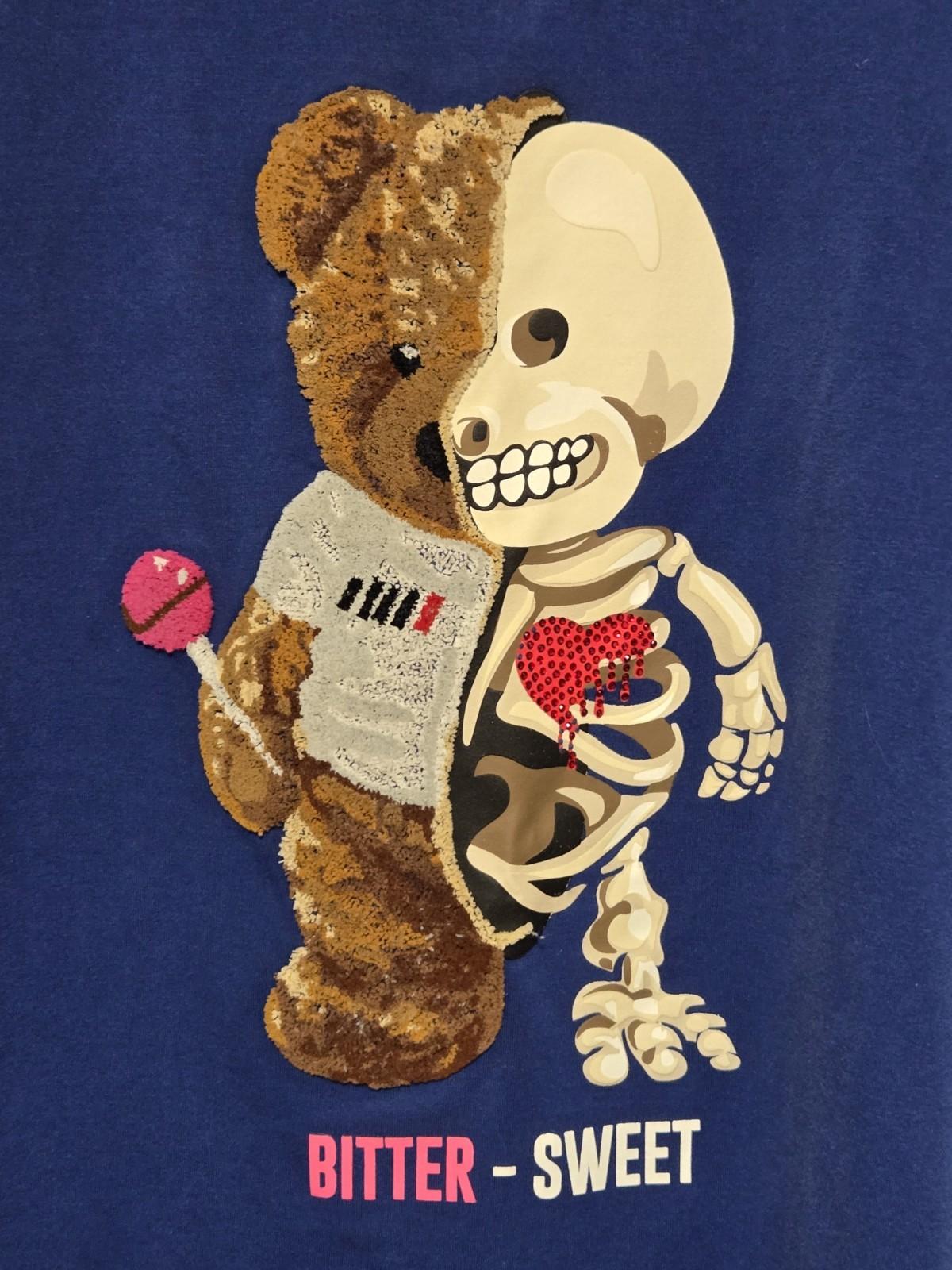 Fifth Loop BITTER-SWEET Graphic Shirt Blue Men s Size Medium Teddy Bear M Unisex T-Shirt XXXXL