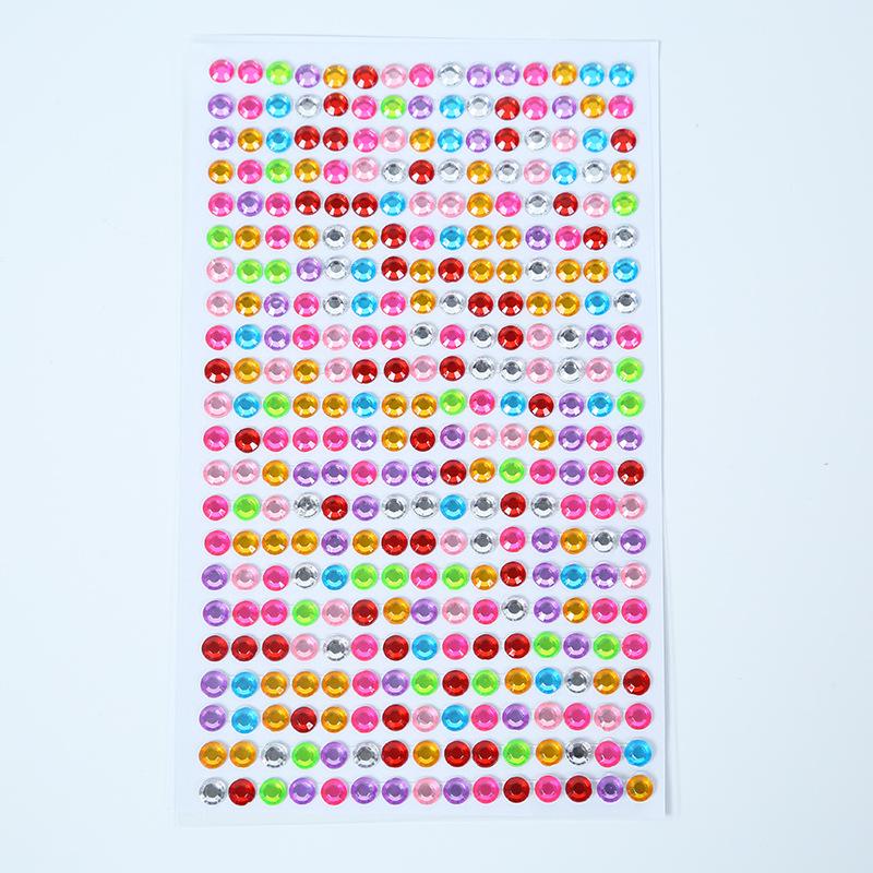 Children's 3D Crystal Gem Cartoon Stickers: Shiny Princess Rewards & Educational Stationery