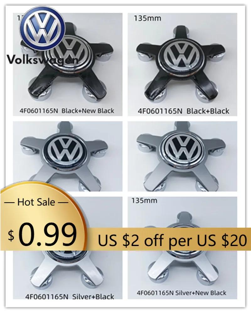 For VW Volkswagen Jetta MK5 Golf 4pcs 135mm Volkswagen Golf Polo Car Wheel Center Caps 5Pins Rim Hub Cover Hubcap Logo Badge Emb