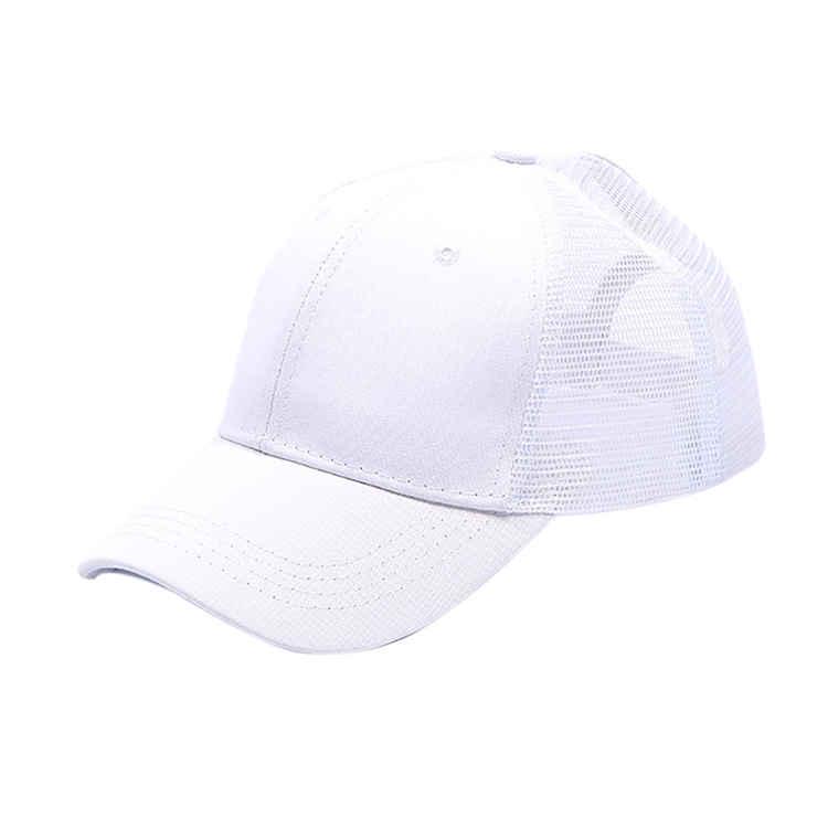 Fashion Women Ponytail Baseball Cap Snapback Hat Messy Bun Mesh Hat Sport Sun Hat