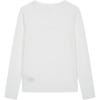 Calvin Klein Jeans Logo Straight Cut Long Sleeve T-Shirt Women Tops Bright-White J225484-YAF