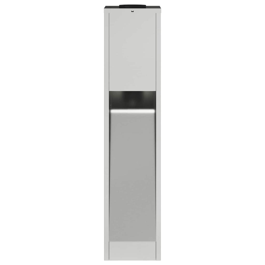 Solar LED Path Light 2 Pcs Silver Galvanized