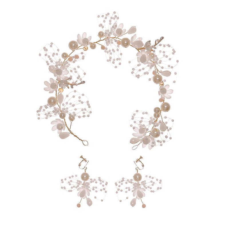 Korean Style Floral Wreath Headband for Girls - Forest Performance Crown Accessory