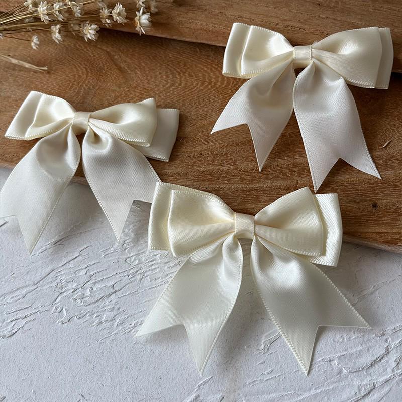 2.5cm Wide Handmade Ribbon Bow Knot for DIY Clothing & Hair Accessories, Card Holders, and Decorations