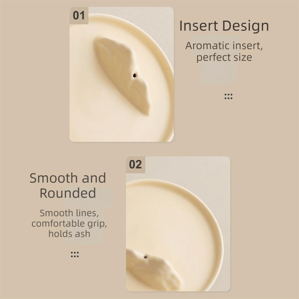 Non-slip Incense Stick Holder Round Aromatherapy Stand Ceramics Incense Burner  Aromatherapy Use