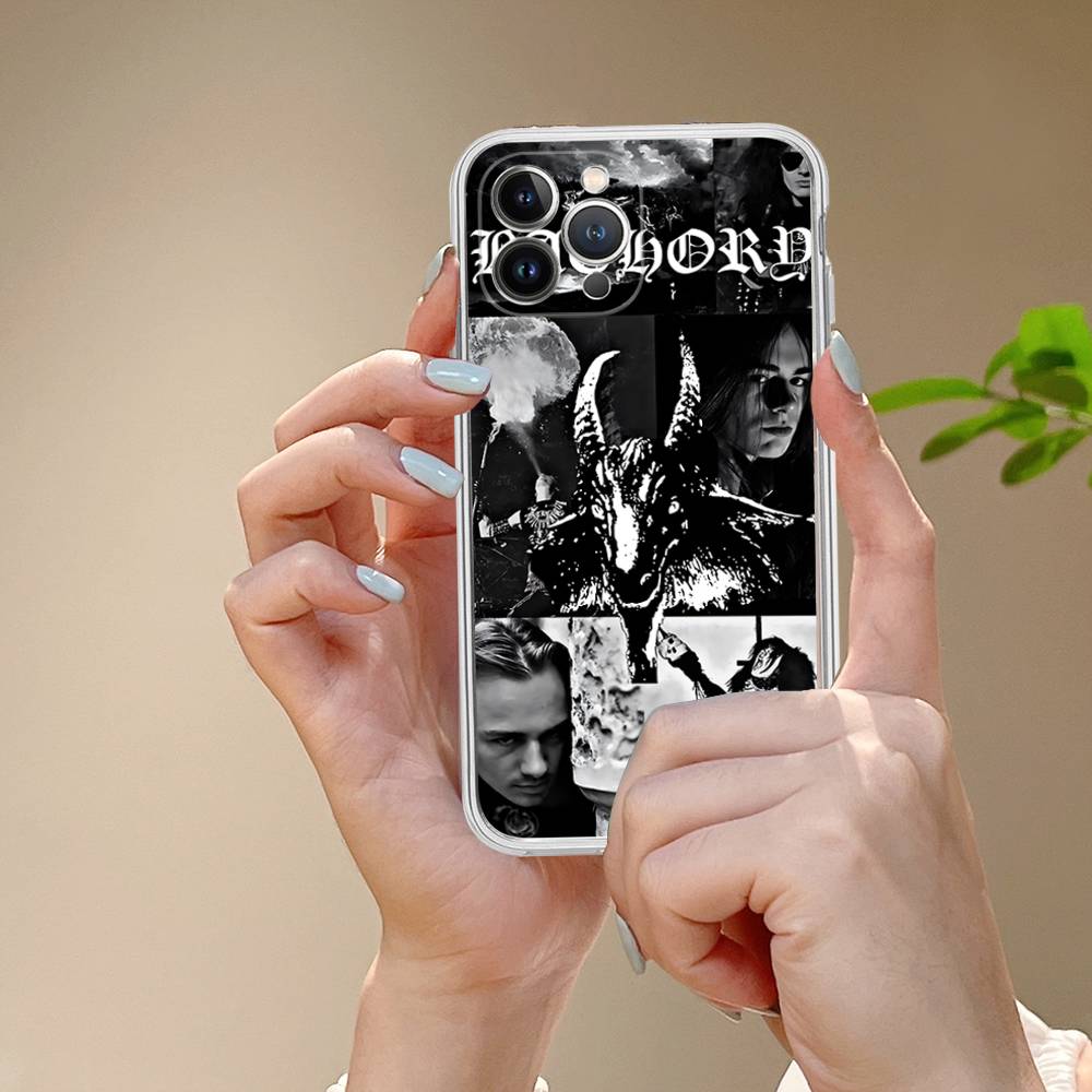 Bathory Quorthon Band Singer Phone Case For IPhone 17 16 15 14 13 11 12 Pro Max 16 Plus Transparent