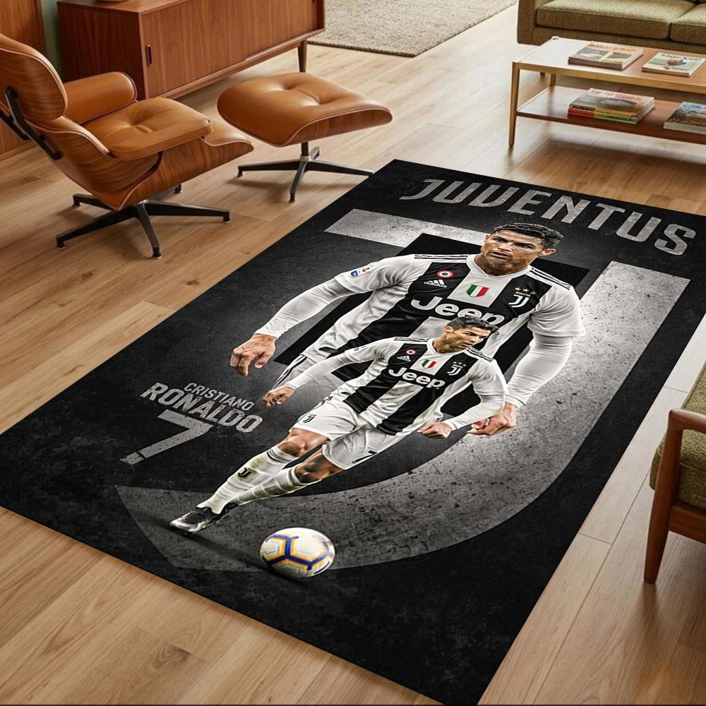 Cristiano Ronaldo Floor Rug Office Rug Design for Study Room Entryway Living Rooms Kitchen Anti-slip Rug Decorate Offices Gift for Festivals